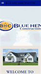 Mobile Screenshot of bluehenconstruction.com